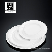 Отель океан линия мода элегантность белый фарфор круглая плита